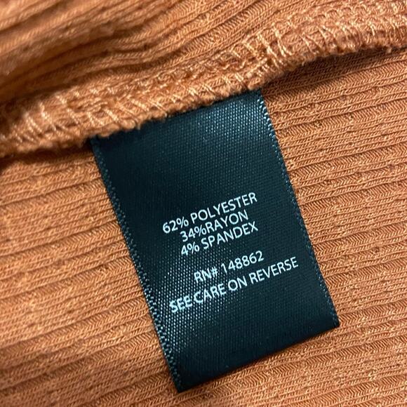 Torrid 4 Sleeveless Top Womens 4X Orange Stretch Crochet V Neck - Picture 8 of 11